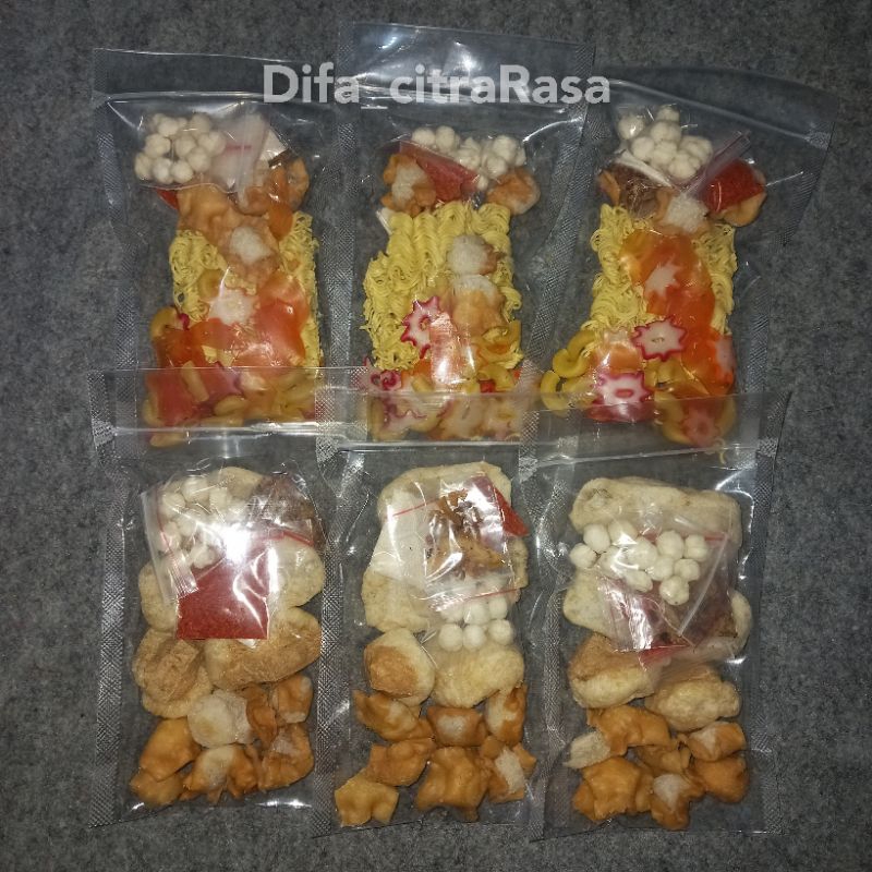 

PAKET 6pcs,3pcs cuanki 3pcs seblak