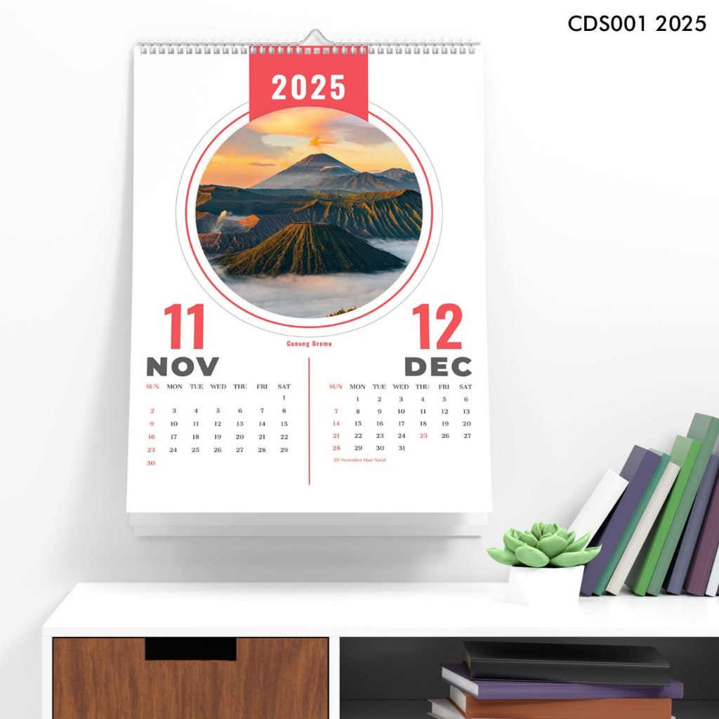 

Kalender Dinding Spiral Tahun 2025 Desain Aesthetic Tempat Di Indonesia A3 7 Lembar Murah