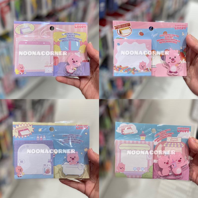 

Miniso x Loopy ‼️ Standing Sticky Notes + Akrilik Klip Zanmang Loopy Collections
