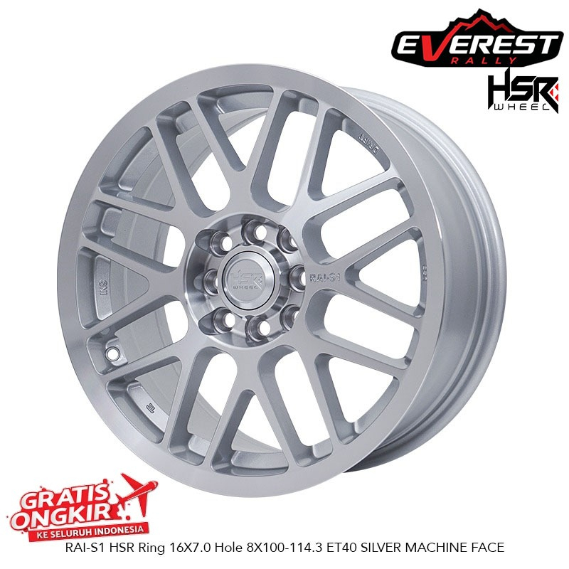 VELG RACING HSR RAI S1 RING 16 UNTUK MOBIL JAZZ, AVANZA FREED