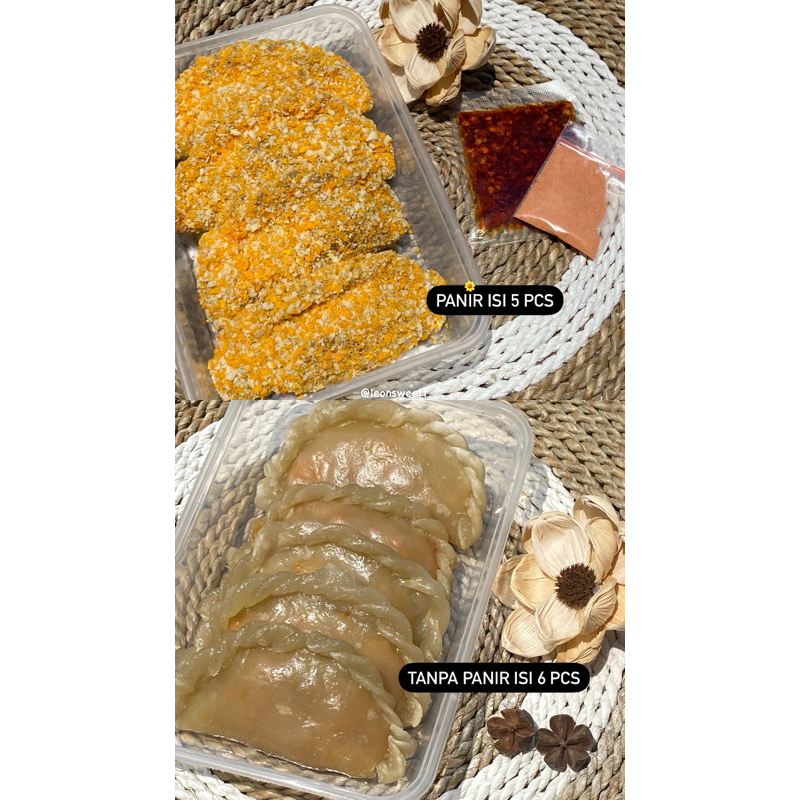

cireng isi ayam suwir(polos dan panir)