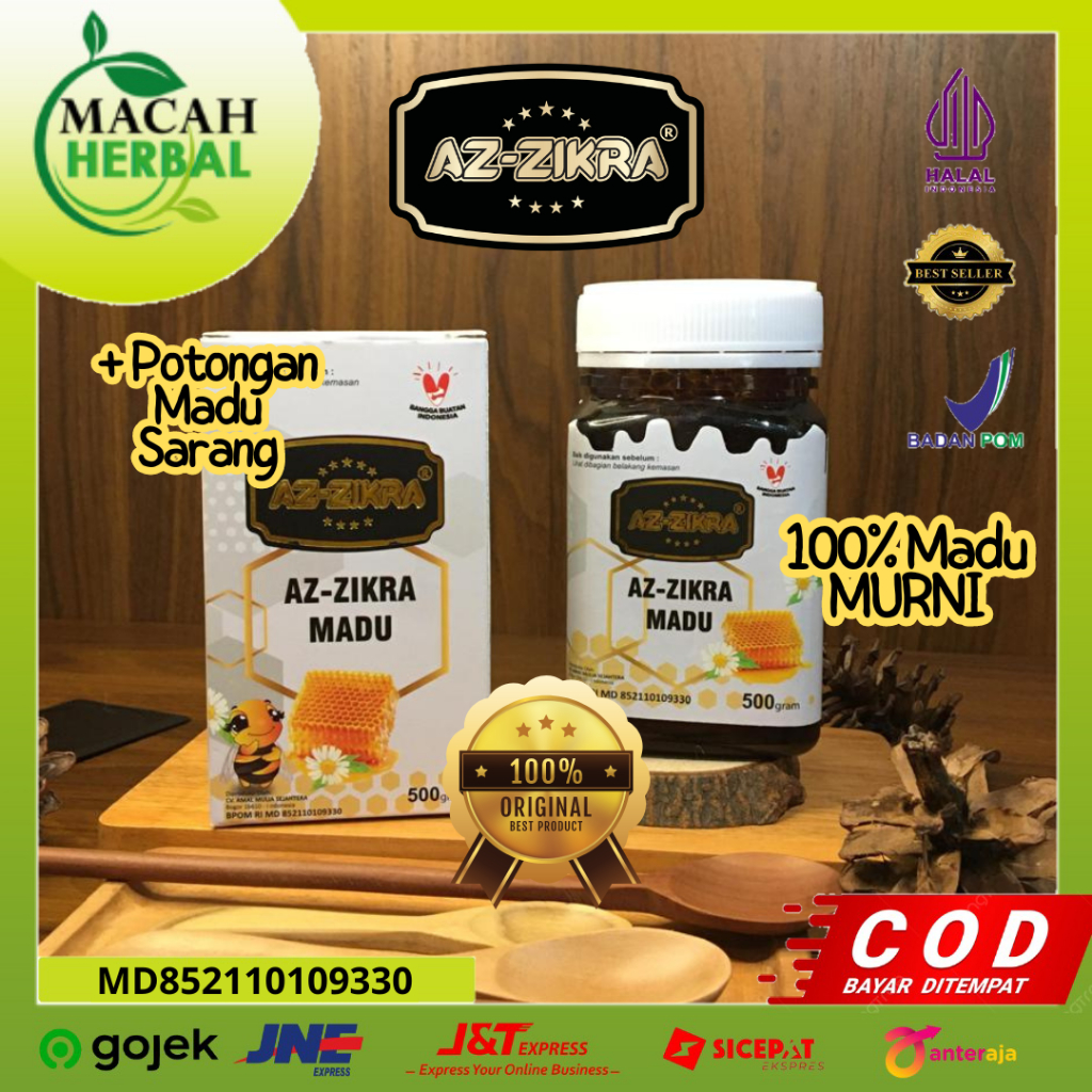 

MADU AZZIKRA 500 GRAM - MADU SARANG ORI - KAYA ANTIOKSIDAN [BISA COD] MADU SARANG ASLI