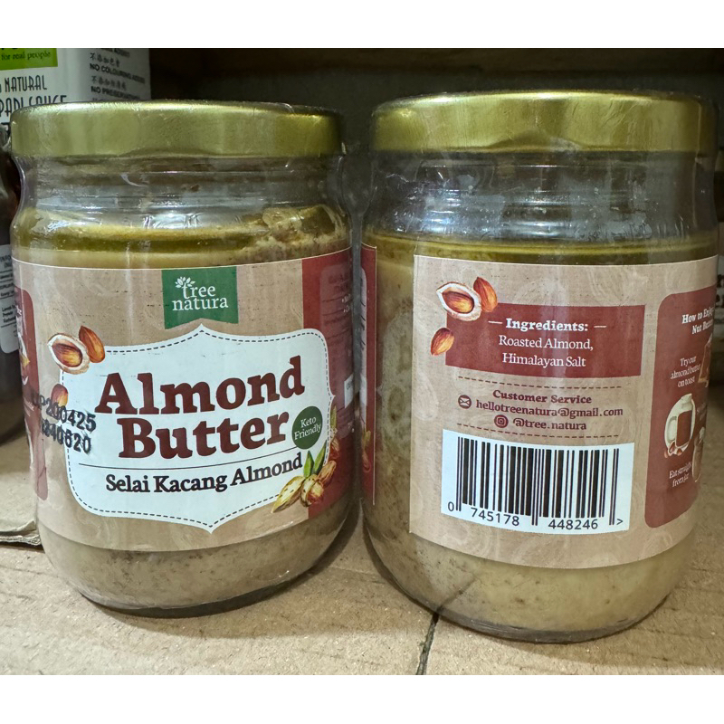 

Tree Natura Almond Butter Original 225 gr (Selai Kacang Almond)