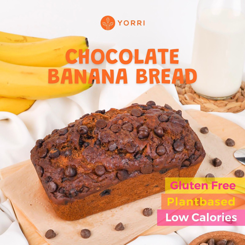 

YORRI - CHOCOLATE Banana Bread Vegan Gluten Free Plantbased