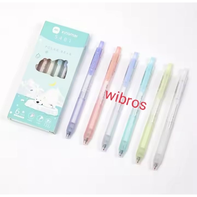 

XINGMAI Gelpen Pena jel Pulpen polar bear 6 pcs XM 5481