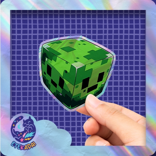 

Stiker Hologram Game Minecraft Creeper