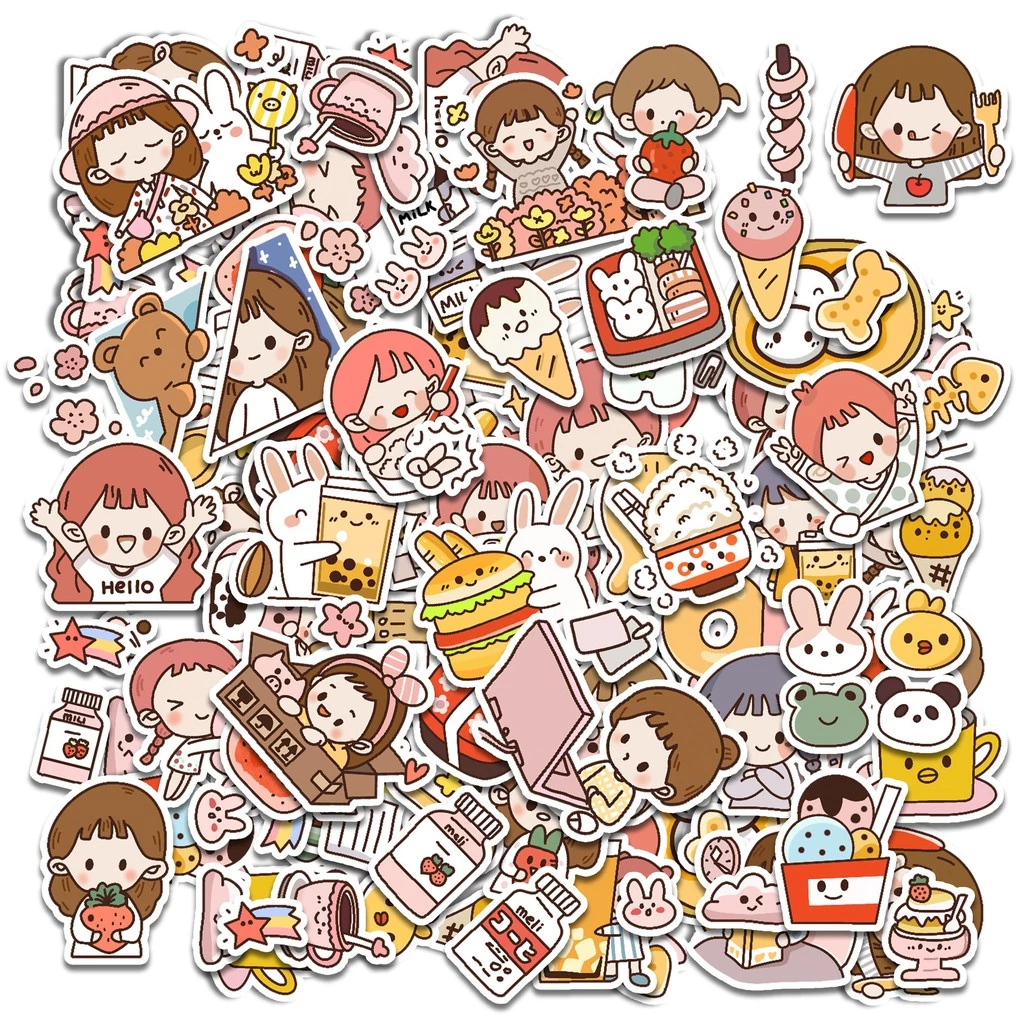 

Stiker Girl Imut Motif Kawaii Tulisan Untuk Scrapbook / Jurnal / Diary / HP / Laptop