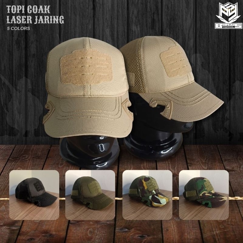 TOPI VELCRO / TOPI TACTICAL LASER / TOPI TACTICAL PRIA WANITA / TOPI KEKINIAN ORIGINAL