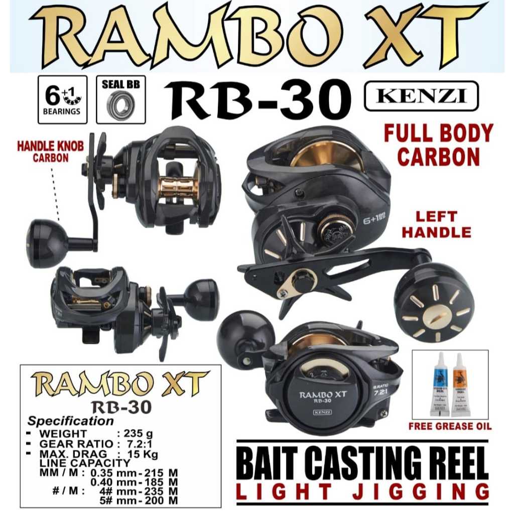 Reel BC / BAITCASTING KENZI RAMBO XT (LEFT HANDLE)