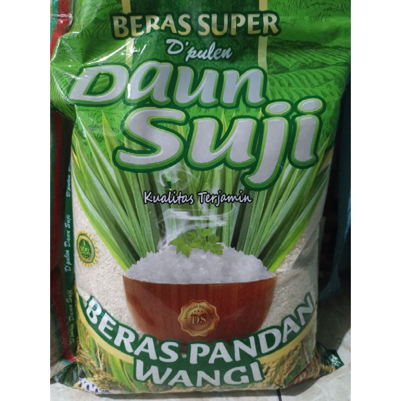 

Beras 5L Daun Suji