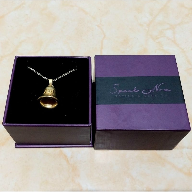 Taylor Swift Speak Now Bell Necklace Official Merch Merchandise Import Album Kalung Taylor's Version