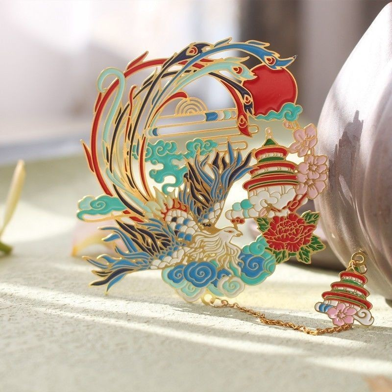 

Phoenix Antique Metal Hollow Bookmark/Exquisite Brass Creative Holiday Gift Bookmark