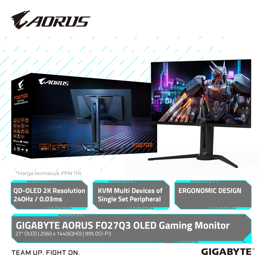 Gigabyte AORUS FO27Q2 OLED Gaming Monitor