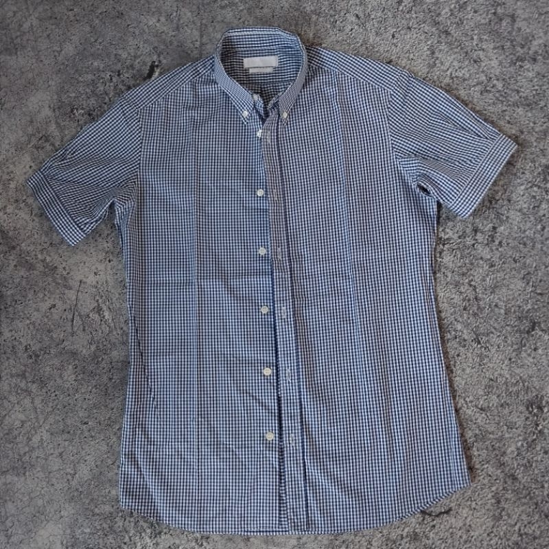 KEMEJA ALEXANDER MCQUEEN " BLUE WHITE" [ Original ]