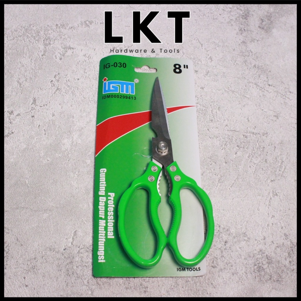 

IGM Gunting Holo / Dapur / Dahan / Serbaguna Gagang Karet 8 23 Inch