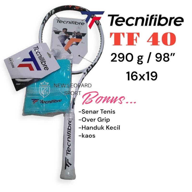 Raket Tenis Tecnifibre TF40 290g 98" / Tennis Racket Tecnifibre