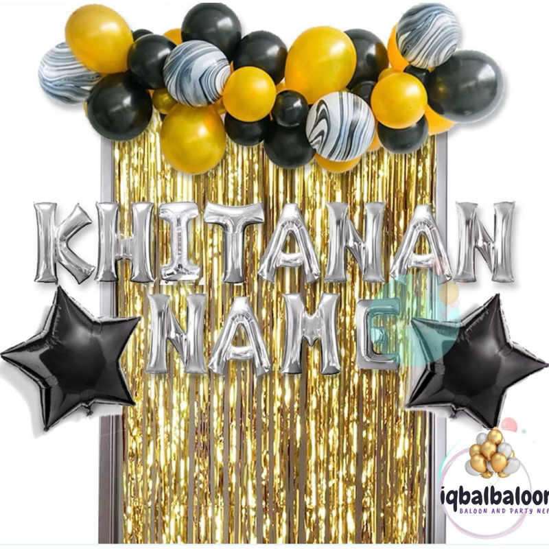 KHITANAN GARLAND SIMPLE DEKORASI SET/DEKORASI KHITANAN ANAK/BALON KHITANAN MURAH