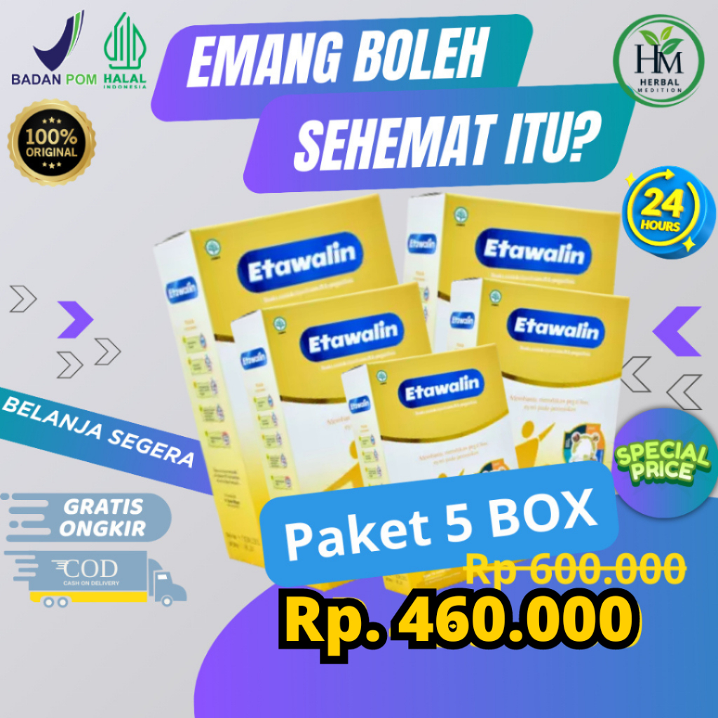 

PAKET HEMAT [ 5 BOX ] SUSU ETAWALIN ORIGINAL 100 % | Etawalin - Solusi ampuh atasi nyeri sendi, tulang, pegal linu - Free Bubble Wrap - susu kambing bubuk etawa etawaku etawa lin | tawalin - Minum 2 kali sehari, nyeri sendi dan tulang ga kambuh lagi