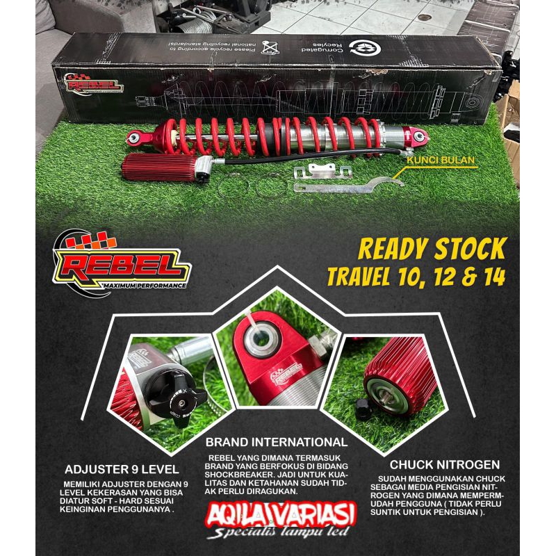 Shockbreaker Rebel coilover Adjuster body 2.5 inch Travel 10 inch 4x4