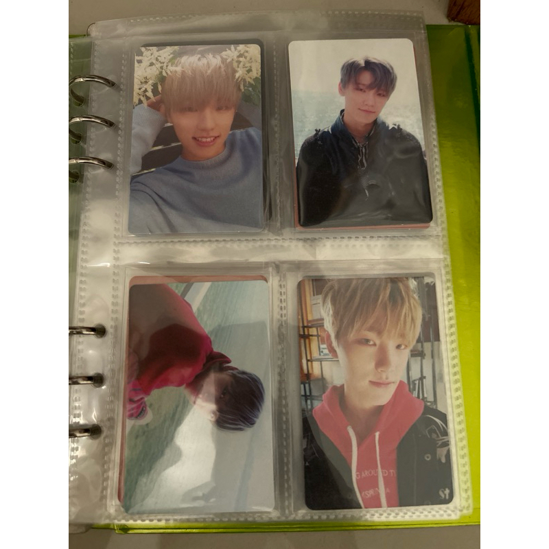 pc photocard dino teen age orange green white