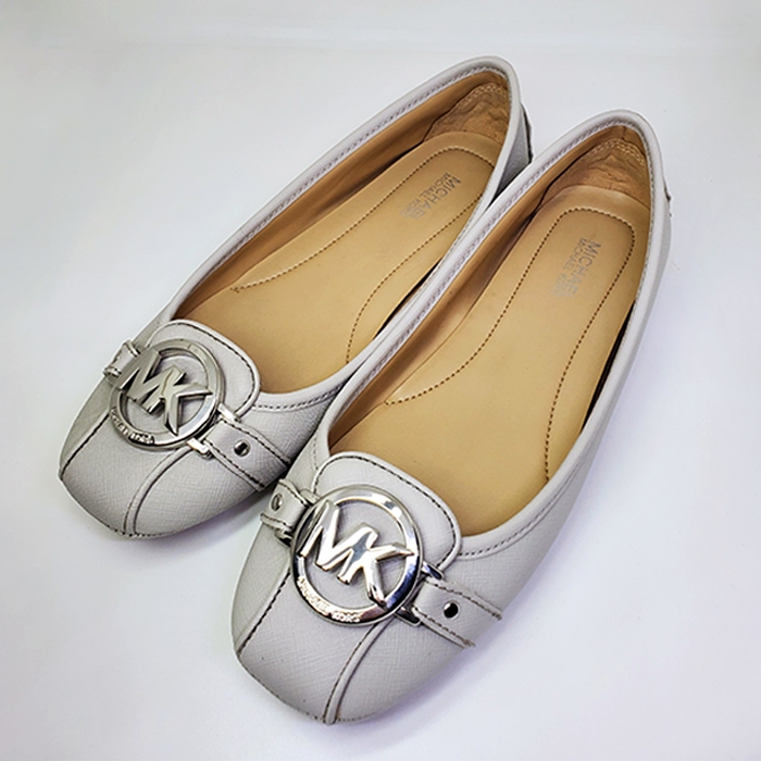 Sepatu Flat Shoes Wanita Branded Michael Kors Fulton Saffiano Leather 100% ORIGINAL