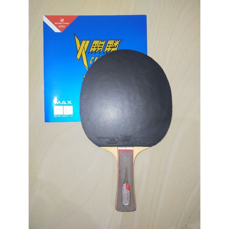 Set Ciamik Blade Customize Butterfly Primorac Carbon + Rubber Reactor Ckylin PRO + Yinhe Mercury ll 