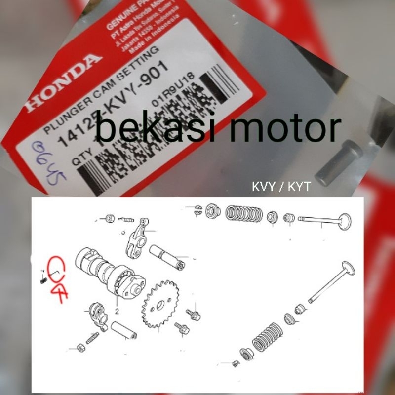 14125-KVY otomatis noken as plunger cam setting honda beat karbu scoopy karbu spacy karbu original
