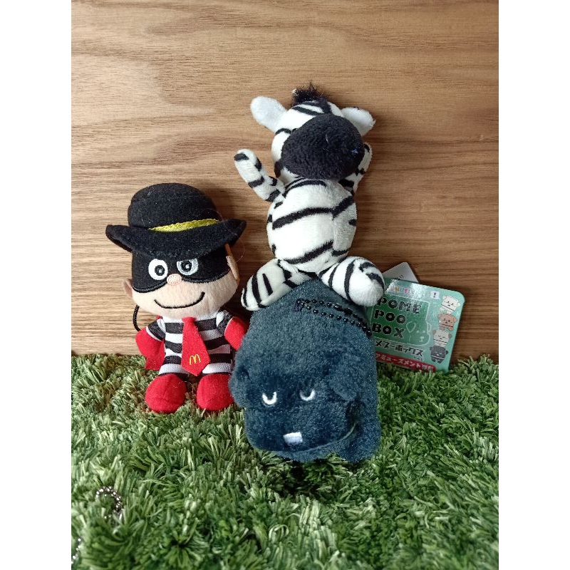 Boneka Ganci Mcd Hamburglar, Zebra, dan amusefun