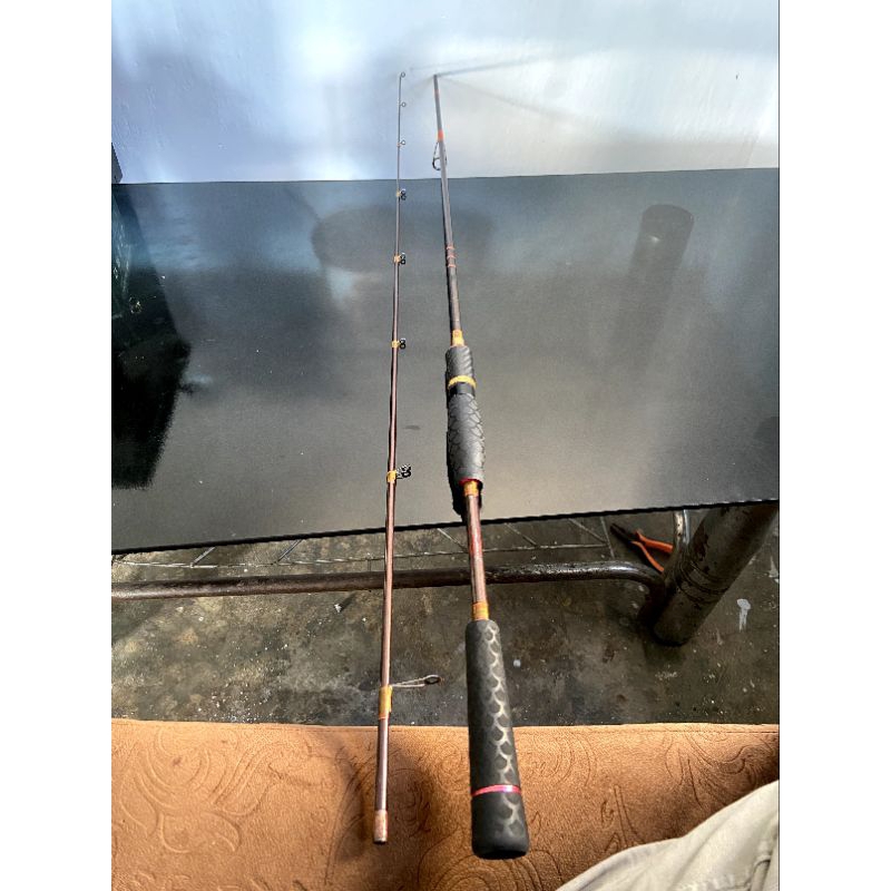 jual set reel daiwa revros hg lt 1000 xh, joran relix nusnatara cacing merah,