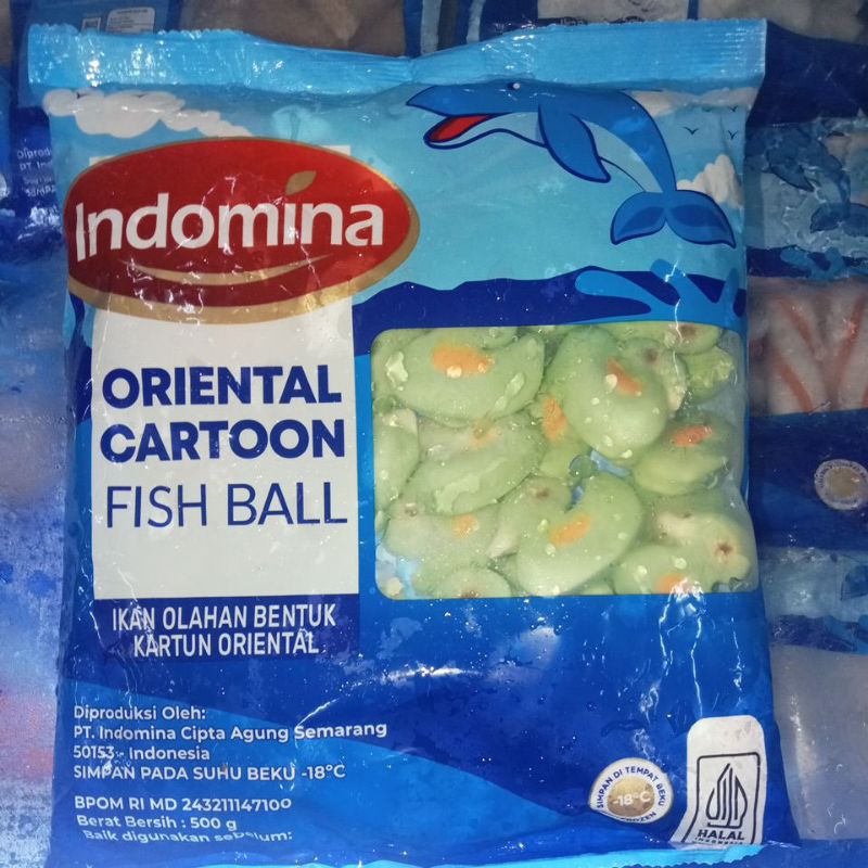 

indomina orieantal cartoon fish ball 500gr