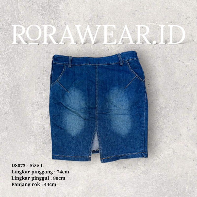 Rok Pendek Jeans Denim Wanita Kekinian
