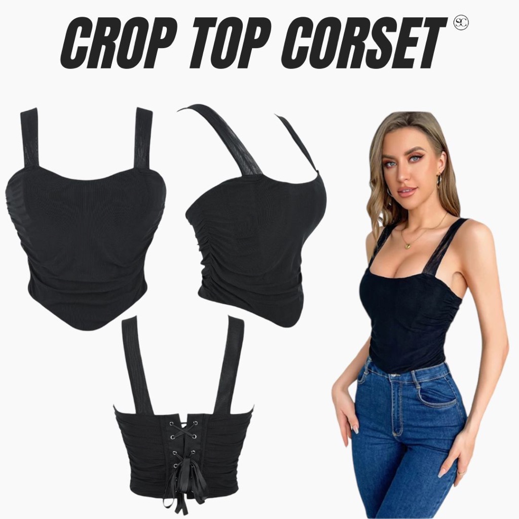 Crop Top Corset | Korset Crop Top Tali