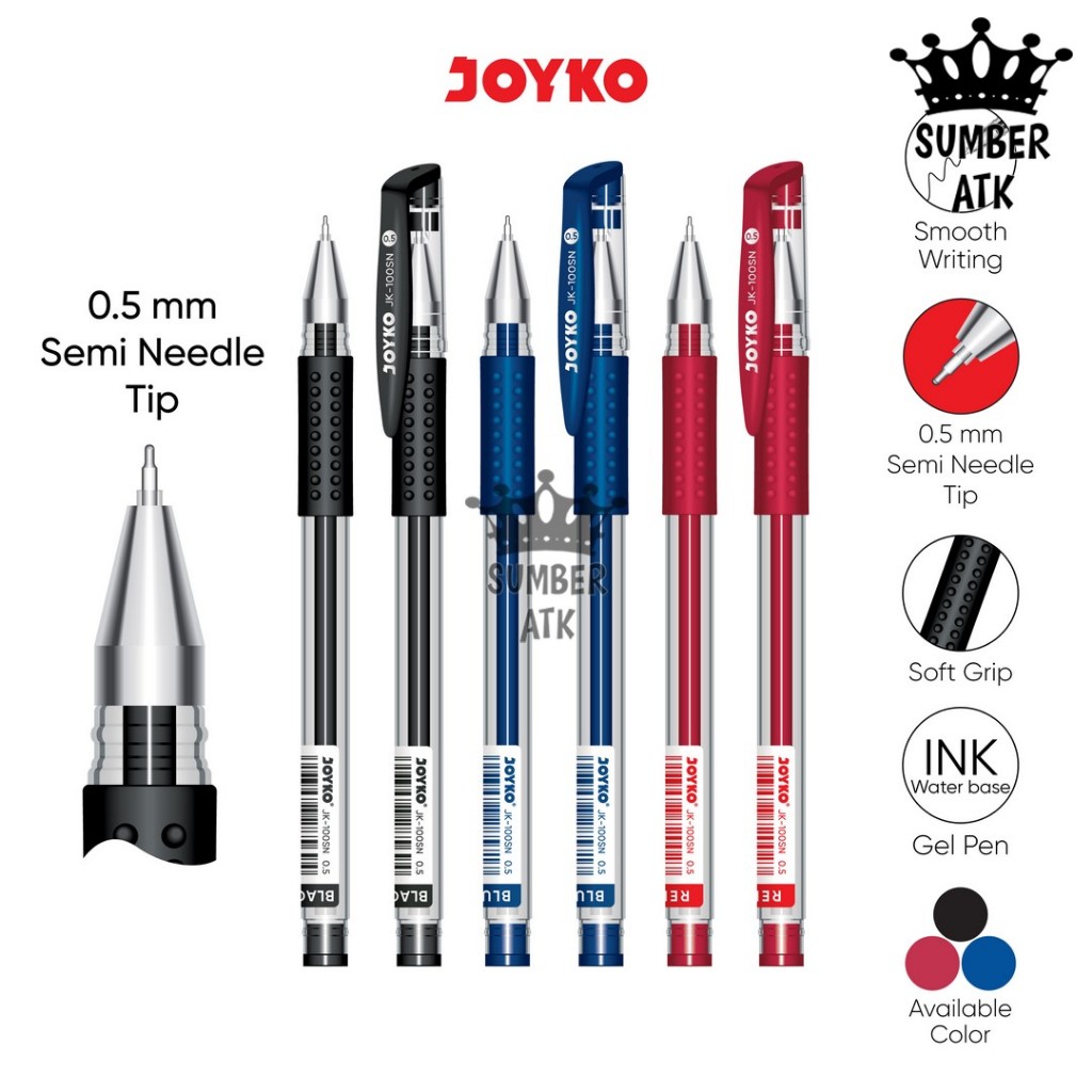 

Gel Pen Pulpen Pena Joyko JK-100SN 0.5 mm