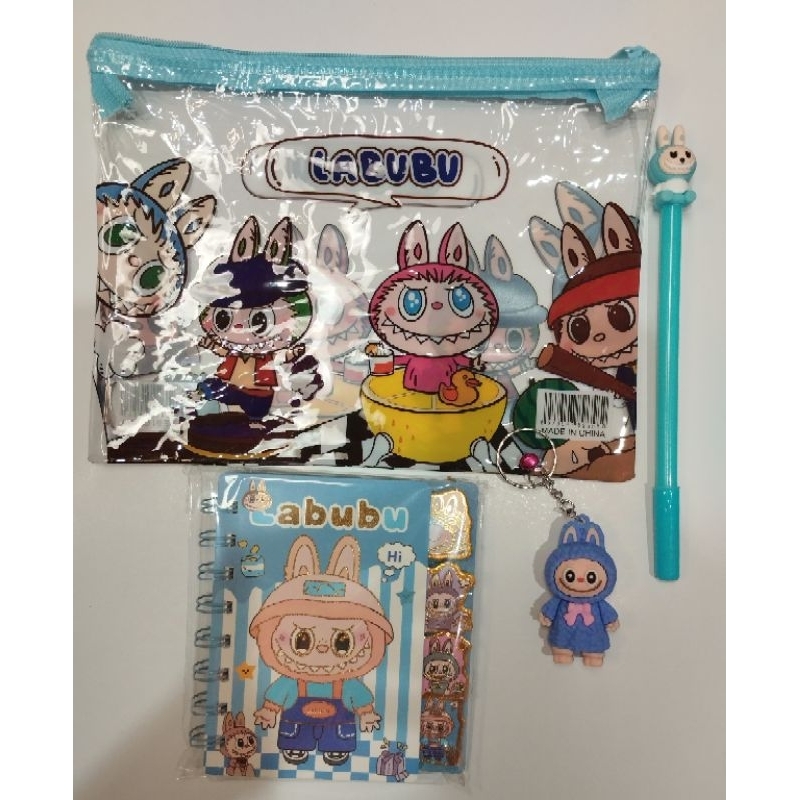 

PAKET LABUBU POUCH, NOTEBOOK, KEYCHAIN, PEN TERMURAH BESTSELLER