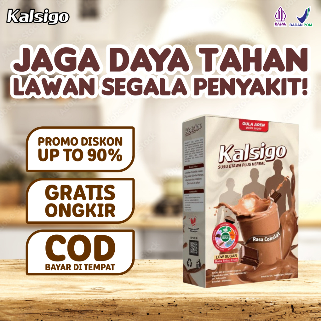 

Kalsigo Susu Penambah Nafsu Makan, Aman untuk Kesehatan, BPOM & Halal!