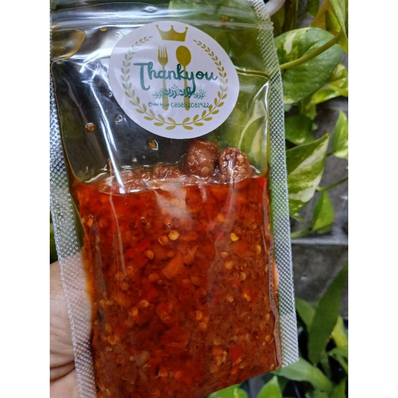 

Sambal Cumi /Sambal ayam suwir/Sambal enak/Sambal Murah/Sambal Mercon