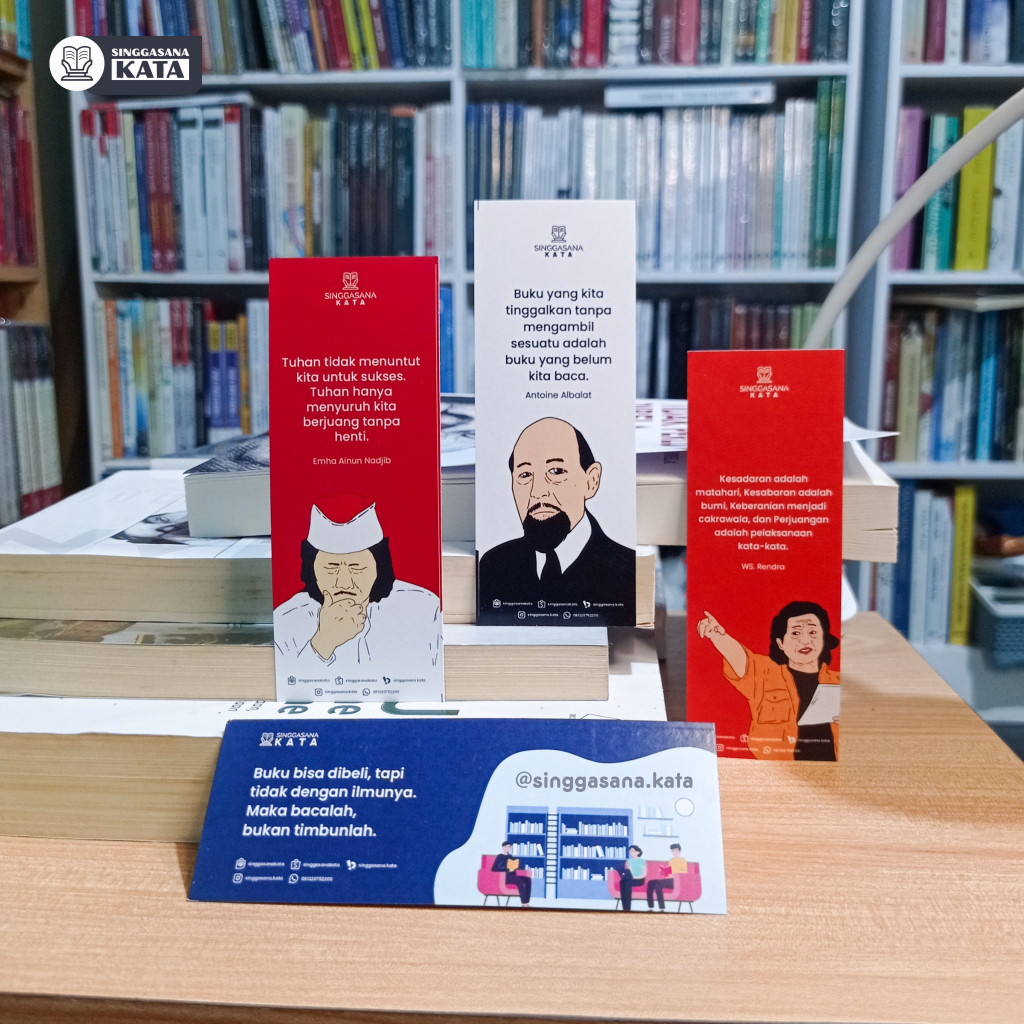 

Bookmark - Pembatas Buku Singgasana Kata (Tidak Dijual Terpisah)