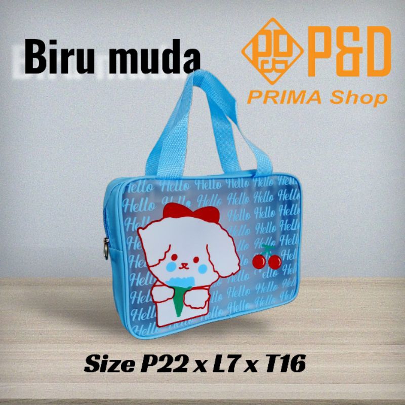 RK Tas kosmetik, tas make-up, skincare, travel pouch bag karakter lucu No42