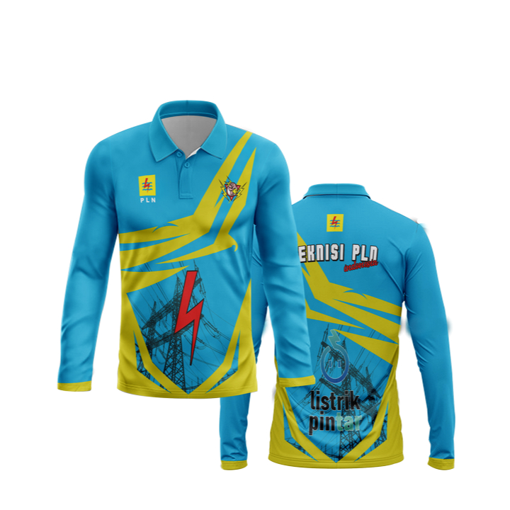 KAOS JERSEY PLN / SERAGAM PLN / BAJU LAPANGAN PLN / KAOS DINAS PLN