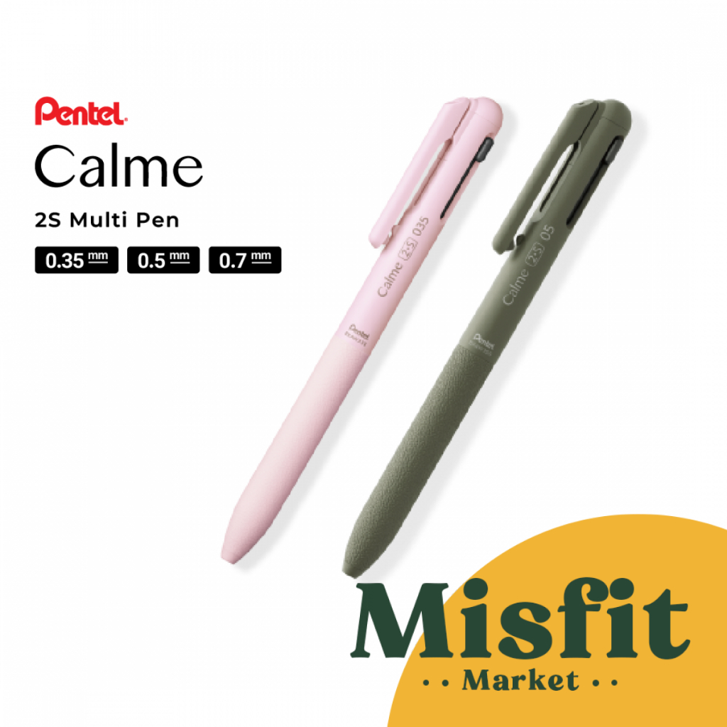 

Pentel Calme 2S Multi Pen 0.35 0.5 0.7 mm Ballpoint Pensil Pulpen Multi Function Fungsi Pencil