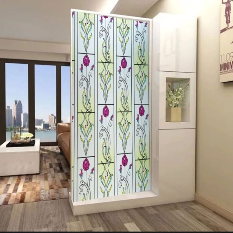 STIKER KACA / STIKER KACA JENDELA / STIKER MOTIF PATRI PINTU RUMAH