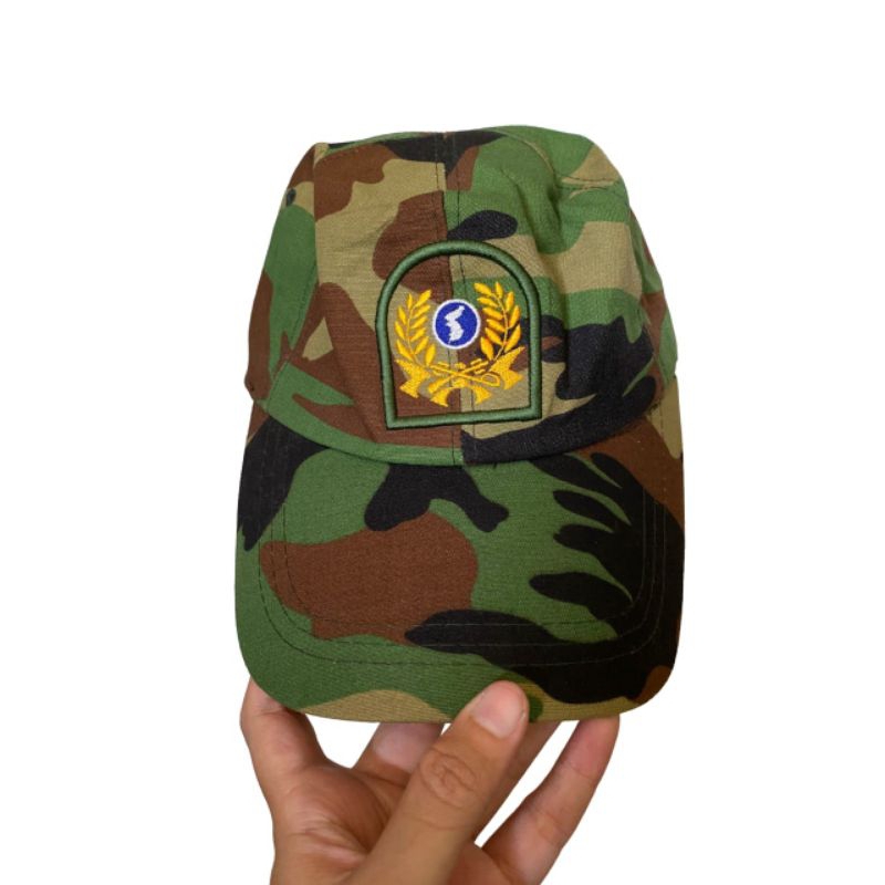 Patrol Cap Topi Army Loreng Woodland Classic ROKA Tentara Korea Like New (11)