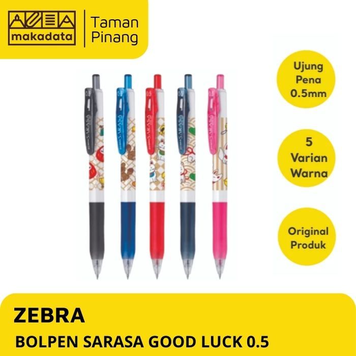 

BALLPOINT / BOLPEN / PULPEN ZEBRA SARASA GOODLUCK 0.5 (1 PCS)