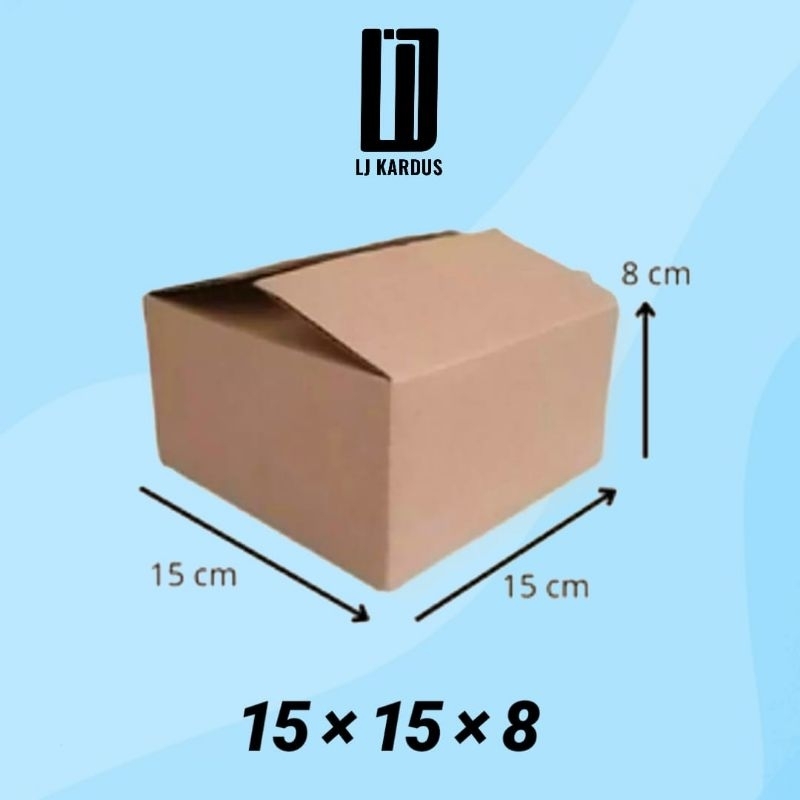 

kardus packing ukuran 15x15x8