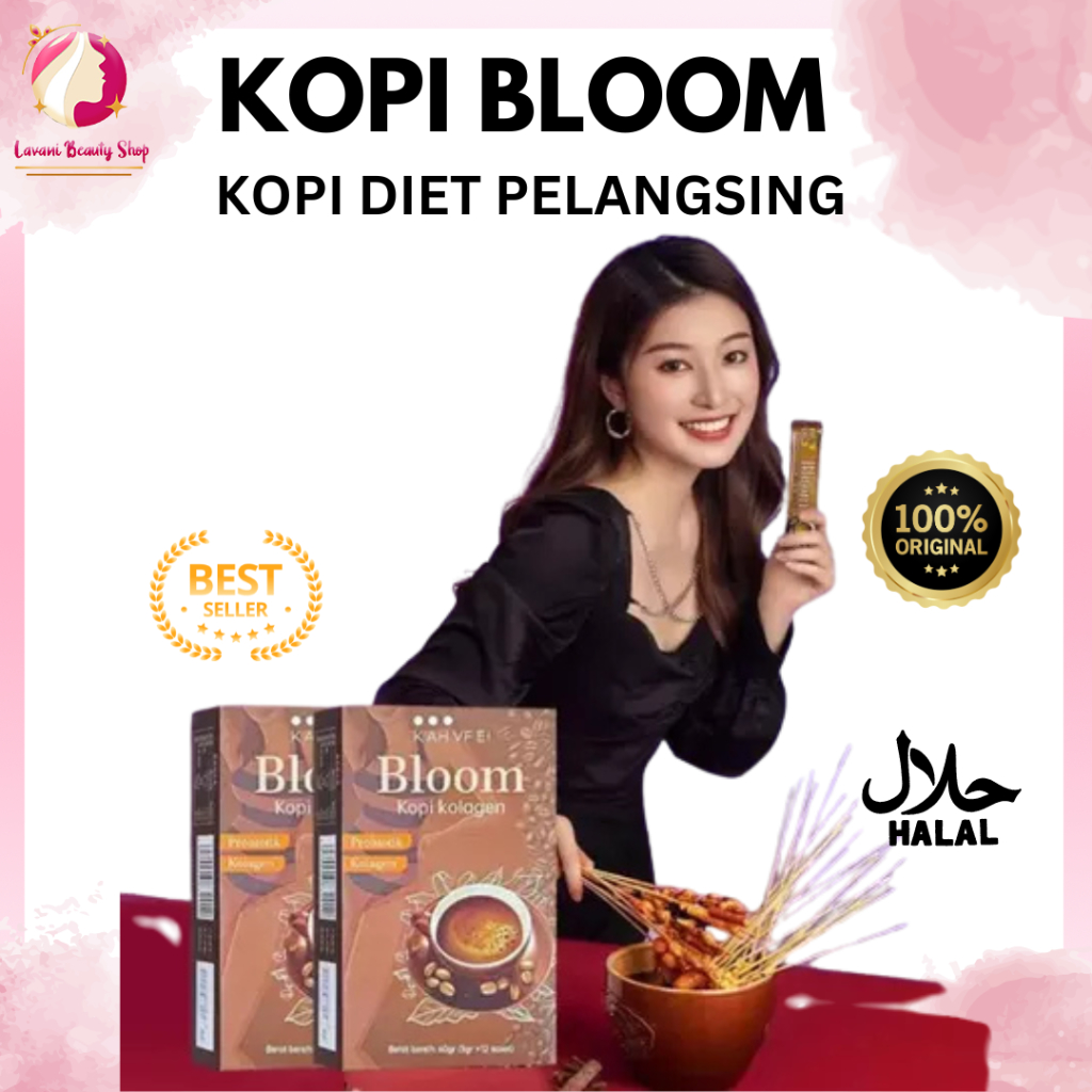 

❤️ Lavani ❤️ BLOOM KOPI KOLAGEN ISI 12 SACHET KOPI COLLAGEN