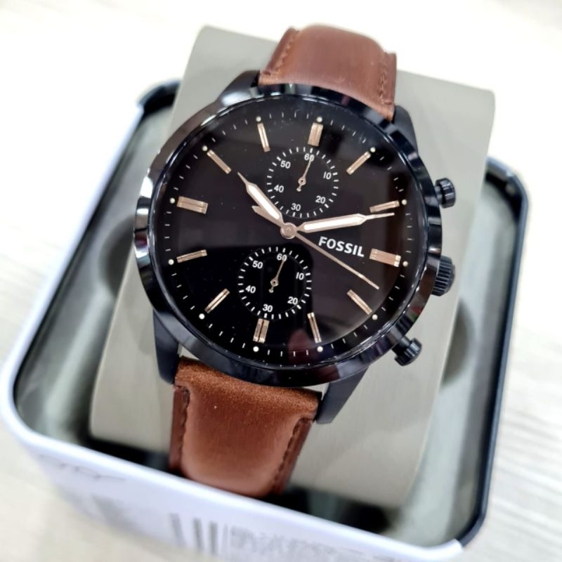 JAM PRIA COWOK FSL FS5437 / FS 5437 LEATHER ORI