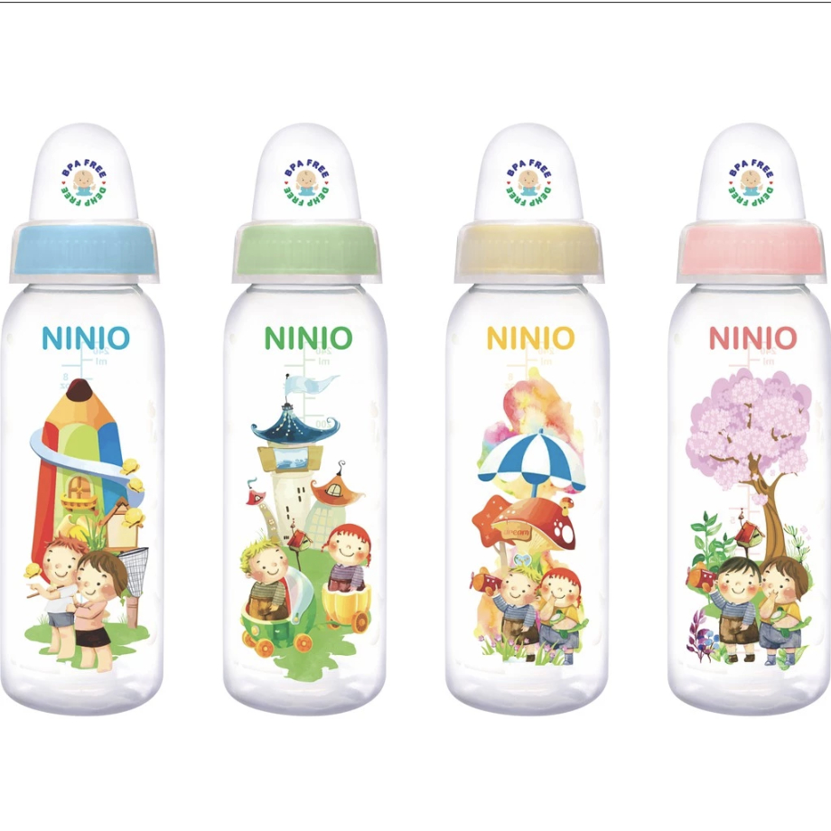 Ninio Botol Eko 240ml PP Round Bottle Shrink Eco Baby Milk Susu Botle 120ml 50ml 120 240 50 ML CC