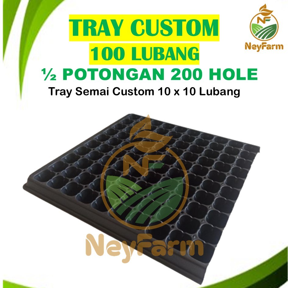 Tray Semai Potray 100 Lubang Custom - Tray Semai 10x10