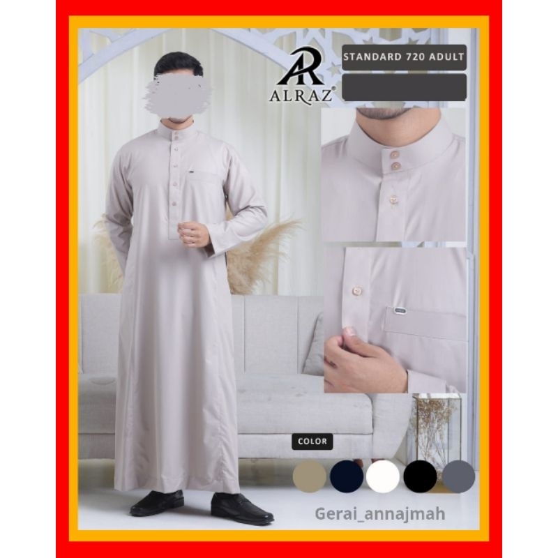 Jubah / Gamis Al Raz  Katun Non Manset Alraz