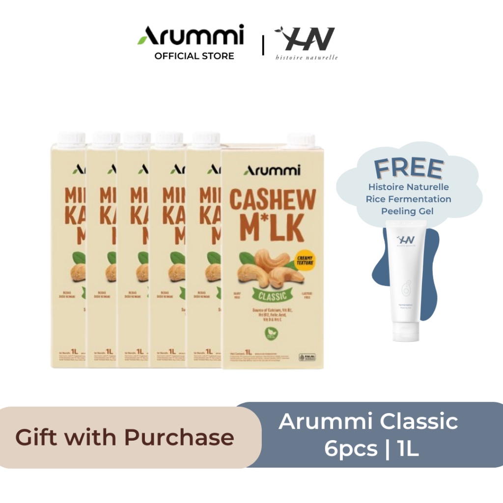 

[Buy 6pcs] Arummi Cashew Milk Original FREE Histoire Naturelle Rice Fermentation Peeling Gel 120 gr (tidak berlaku kelipatan)